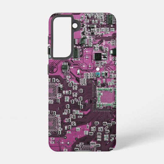 Printed Circuit Assembly PCB Paarse Circuit Board Samsung Galaxy Hoesje (Achterkant)