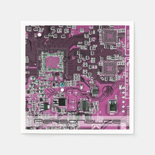 Printed Circuit Assembly PCB Paarse Circuit Board Servet (Voorkant)