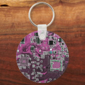 Printed Circuit Assembly PCB Paarse Circuit Board Sleutelhanger (Voorkant)