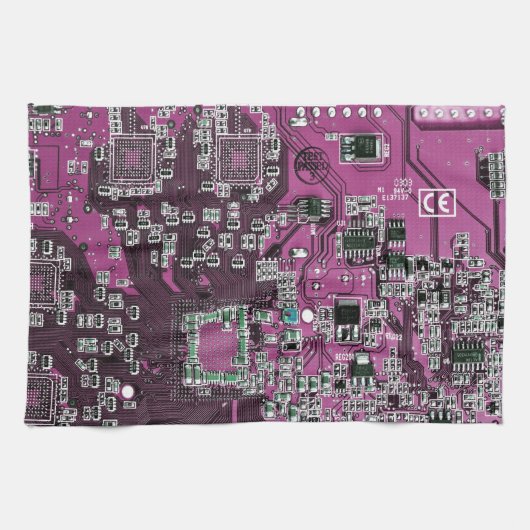Printed Circuit Assembly PCB Paarse Circuit Board Theedoek (Horizontaal)