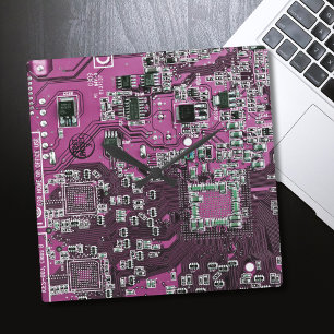 Printed Circuit Assembly PCB Paarse Circuit Board Vierkante Klok