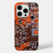 Printed Circuit Assembly PCB Sinaasappel Circuit B Case-Mate iPhone Case (Achterkant)