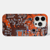 Printed Circuit Assembly PCB Sinaasappel Circuit B Case-Mate iPhone Case (Achterkant (horizontaal))