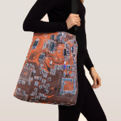 Printed Circuit Assembly PCB Sinaasappel Circuit B Crossbody Tas (Dichtbij)