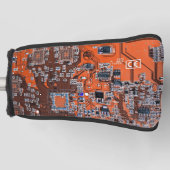 Printed Circuit Assembly PCB Sinaasappel Circuit B Golfheadcover (Voorkant)