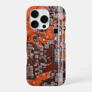 Printed Circuit Assembly PCB Sinaasappel Circuit B iPhone 16 Pro Hoesje