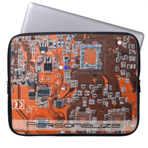 Printed Circuit Assembly PCB Sinaasappel Circuit B Laptop Sleeve