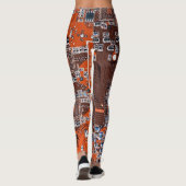 Printed Circuit Assembly PCB Sinaasappel Circuit B Leggings (Achterkant)