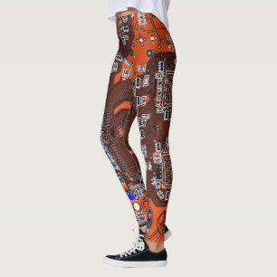 Printed Circuit Assembly PCB Sinaasappel Circuit B Leggings