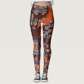 Printed Circuit Assembly PCB Sinaasappel Circuit B Leggings (Voorkant)