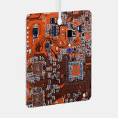 Printed Circuit Assembly PCB Sinaasappel Circuit B Metalen Ornament (Voorkant Rechts)