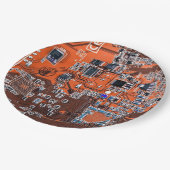 Printed Circuit Assembly PCB Sinaasappel Circuit B Papieren Bordje (Gekanteld)