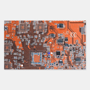 Printed Circuit Assembly PCB Sinaasappel Circuit B Rechthoekige Sticker