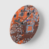 Printed Circuit Assembly PCB Sinaasappel Circuit B Ronde Klok (Hoek)