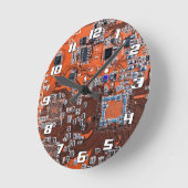 Printed Circuit Assembly PCB Sinaasappel Circuit B Ronde Klok (Hoek)