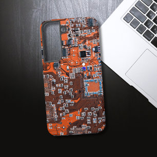 Printed Circuit Assembly PCB Sinaasappel Circuit B Samsung Galaxy Hoesje