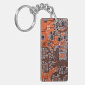 Printed Circuit Assembly PCB Sinaasappel Circuit B Sleutelhanger (Voorkant Links)