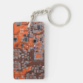 Printed Circuit Assembly PCB Sinaasappel Circuit B Sleutelhanger (achterkant)