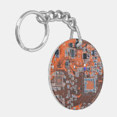 Printed Circuit Assembly PCB Sinaasappel Circuit B Sleutelhanger (Voorkant Links)