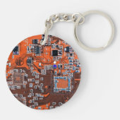 Printed Circuit Assembly PCB Sinaasappel Circuit B Sleutelhanger (Achterkant)