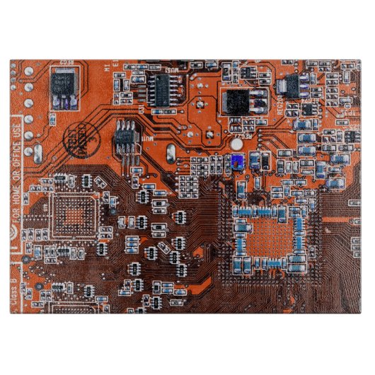 Printed Circuit Assembly PCB Sinaasappel Circuit B Snijplank (Voorkant)