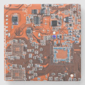 Printed Circuit Assembly PCB Sinaasappel Circuit B Stenen Onderzetter (Voorkant)