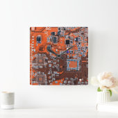 Printed Circuit Assembly PCB Sinaasappel Circuit B Vierkante Klok (Huis)