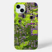 Printed Circuit Assembly PCB Yellow Circuit Board Case-Mate iPhone Case (Achterkant)