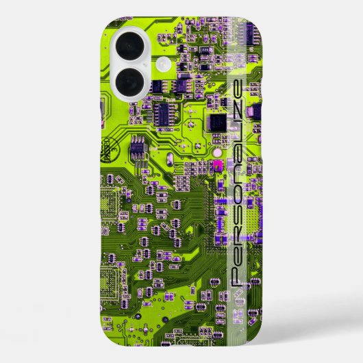 Printed Circuit Assembly PCB Yellow Circuit Board Case-Mate iPhone Case (Achterkant)