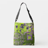 Printed Circuit Assembly PCB Yellow Circuit Board Crossbody Tas (Achterkant)