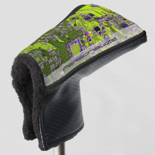 Printed Circuit Assembly PCB Yellow Circuit Board Golfheadcover (3/4 voorkant)