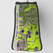 Printed Circuit Assembly PCB Yellow Circuit Board Golfheadcover (Draai 90)