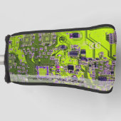 Printed Circuit Assembly PCB Yellow Circuit Board Golfheadcover (Voorkant)