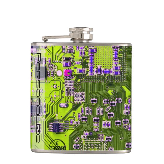 Printed Circuit Assembly PCB Yellow Circuit Board Heupfles (Voorkant)