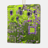 Printed Circuit Assembly PCB Yellow Circuit Board Keramisch Ornament (Links)
