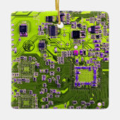 Printed Circuit Assembly PCB Yellow Circuit Board Keramisch Ornament (Voorkant)