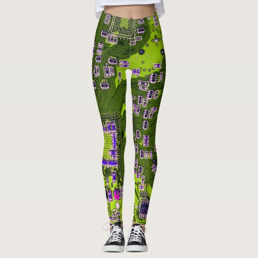 Printed Circuit Assembly PCB Yellow Circuit Board Leggings (Voorkant)