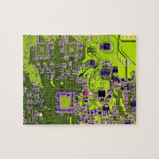 Printed Circuit Assembly PCB Yellow Circuit Board Legpuzzel (Horizontaal)