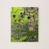 Printed Circuit Assembly PCB Yellow Circuit Board Legpuzzel (Verticaal)