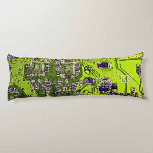 Printed Circuit Assembly PCB Yellow Circuit Board Lichaamskussen (Achterkant)