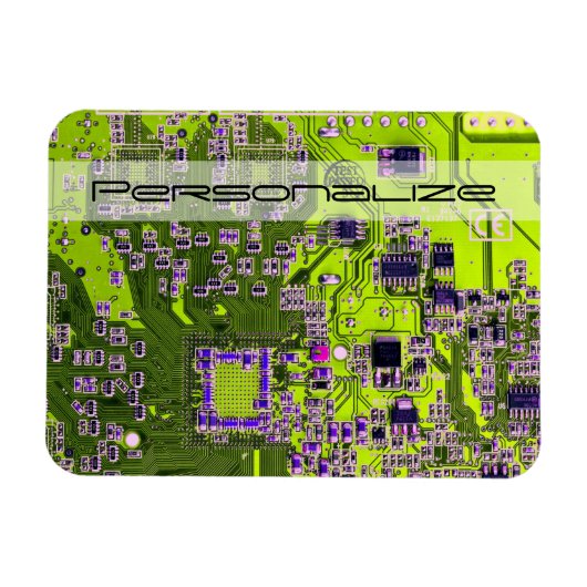 Printed Circuit Assembly PCB Yellow Circuit Board Magneet (Horizontaal)