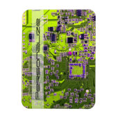 Printed Circuit Assembly PCB Yellow Circuit Board Magneet (Verticaal)