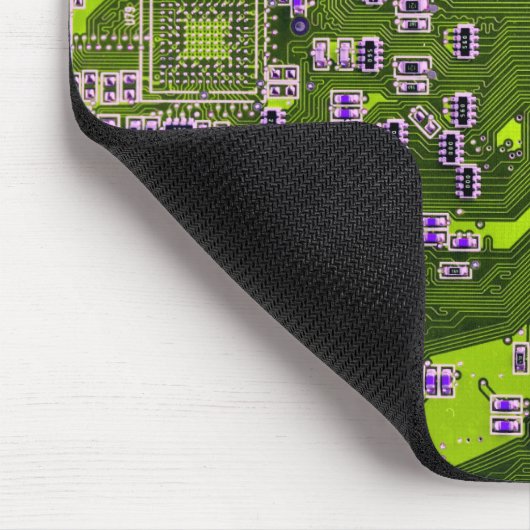 Printed Circuit Assembly PCB Yellow Circuit Board Muismat (Hoek)