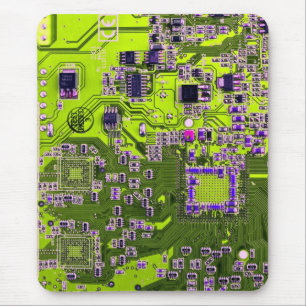 Printed Circuit Assembly PCB Yellow Circuit Board Muismat