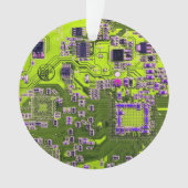 Printed Circuit Assembly PCB Yellow Circuit Board Ornament (voorkant)