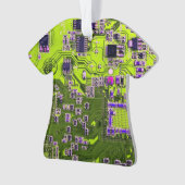 Printed Circuit Assembly PCB Yellow Circuit Board Ornament (voorkant)