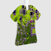 Printed Circuit Assembly PCB Yellow Circuit Board Ornament (voorkant)