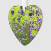 Printed Circuit Assembly PCB Yellow Circuit Board Ornament (voorkant)