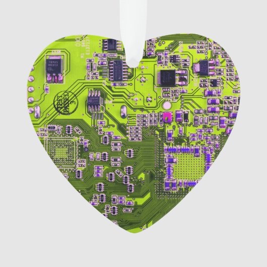 Printed Circuit Assembly PCB Yellow Circuit Board Ornament (voorkant)
