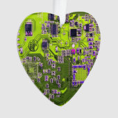 Printed Circuit Assembly PCB Yellow Circuit Board Ornament (voorkant)